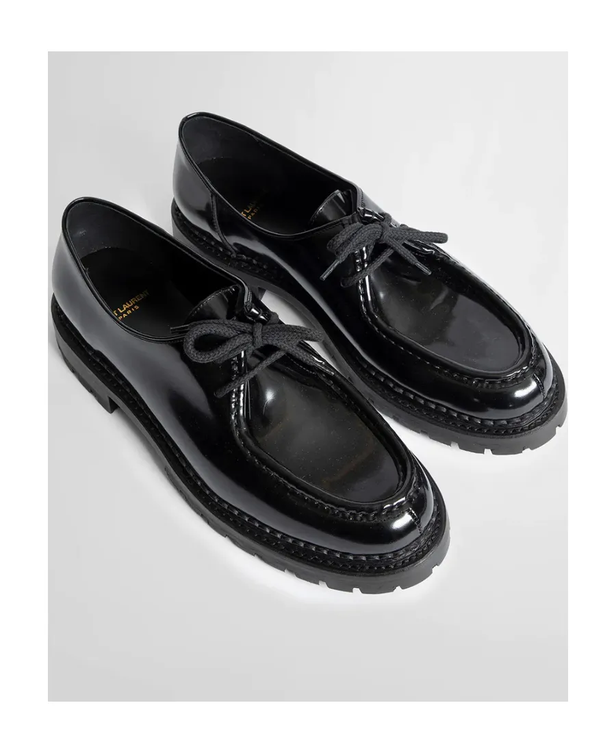 Saint Laurent Malo Slip-On Lace-Up Shoes