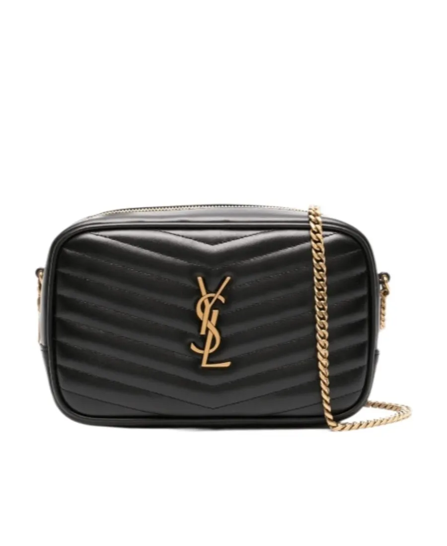 Saint Laurent Lou Logo Plaque Mini Shoulder Bag