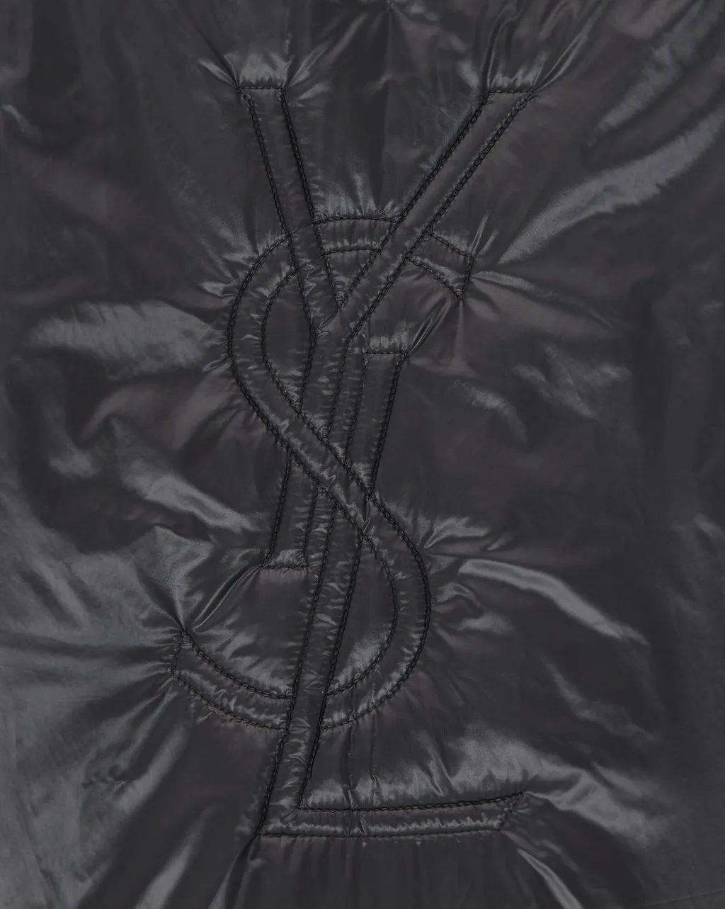 Saint Logo Embossed Drawstring Jacket
