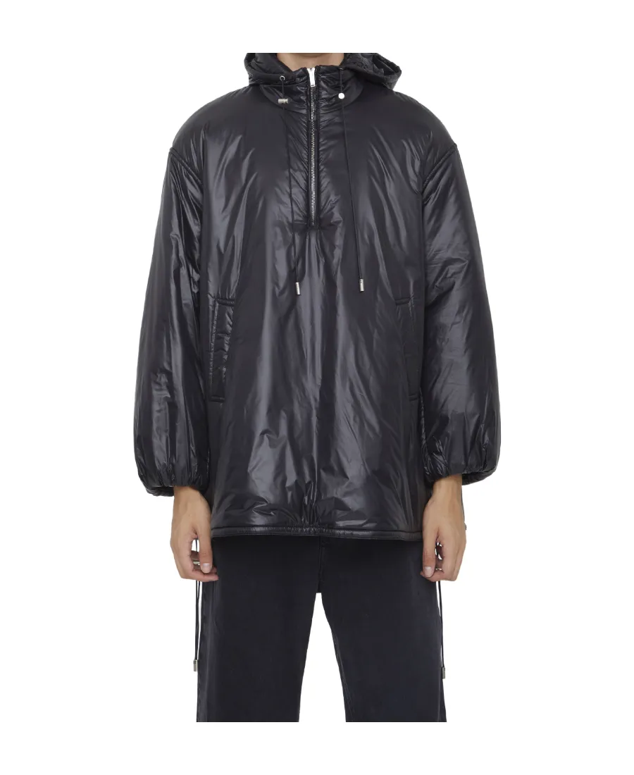 Saint Logo Embossed Drawstring Jacket