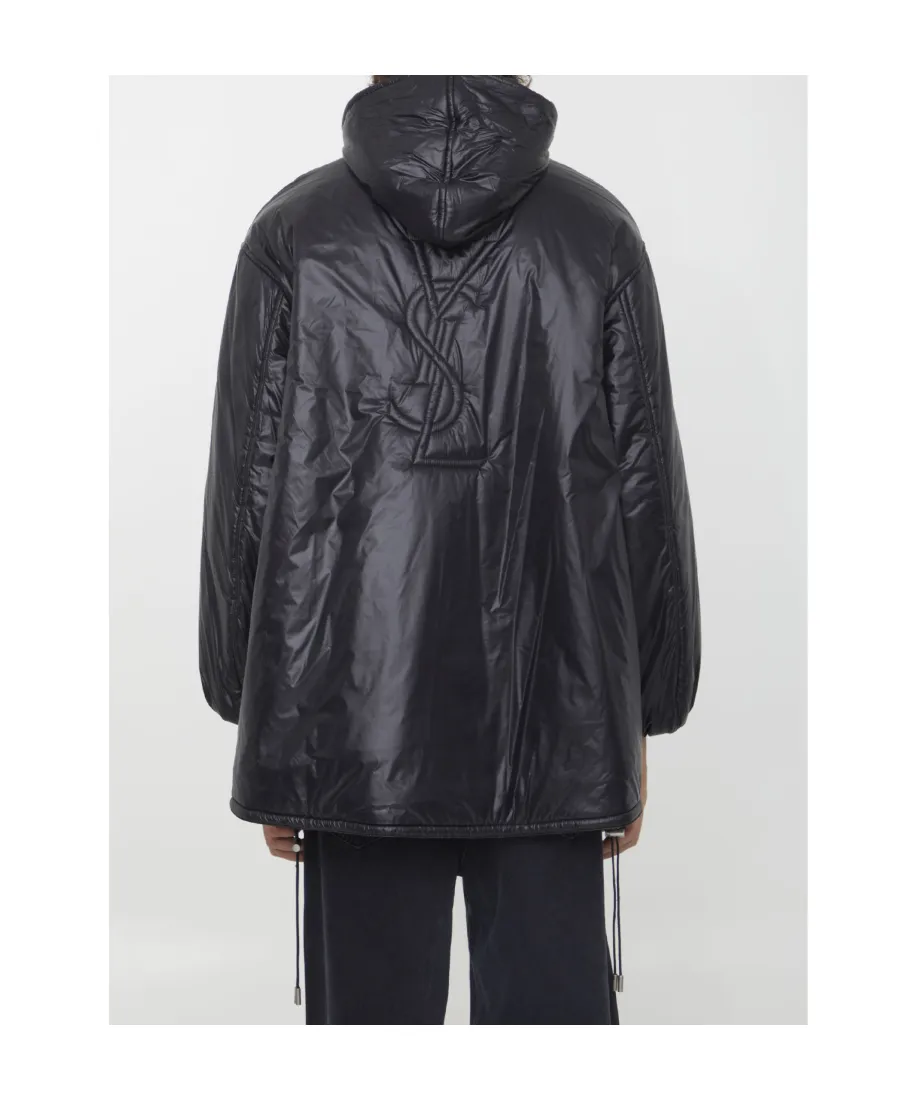 Saint Logo Embossed Drawstring Jacket