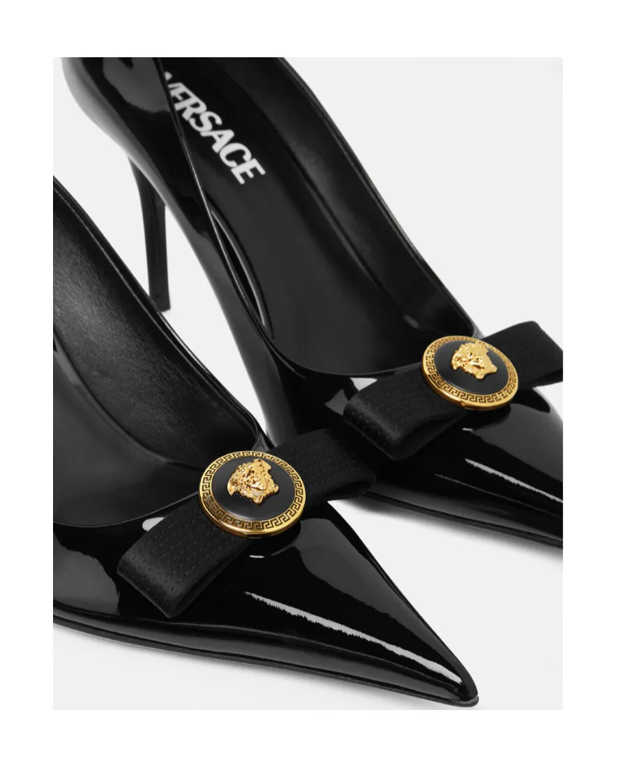 Versace Gianni Pointed Toe Pumps