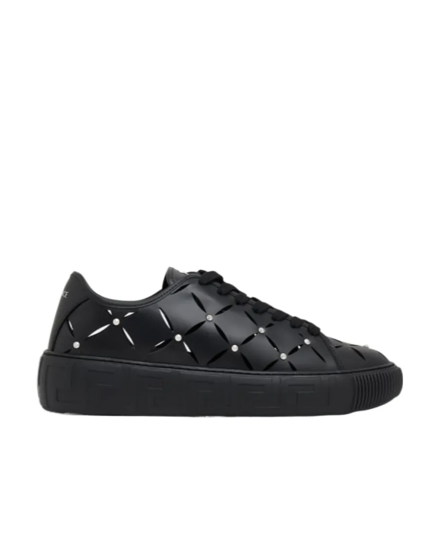 Perforated Studded Sneakers