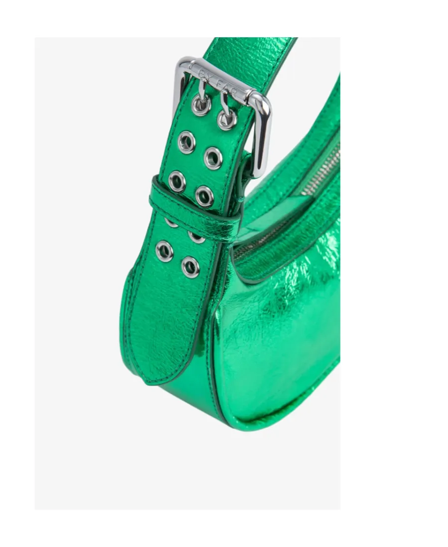 By Far Metallic Zipped Shoulder Bag