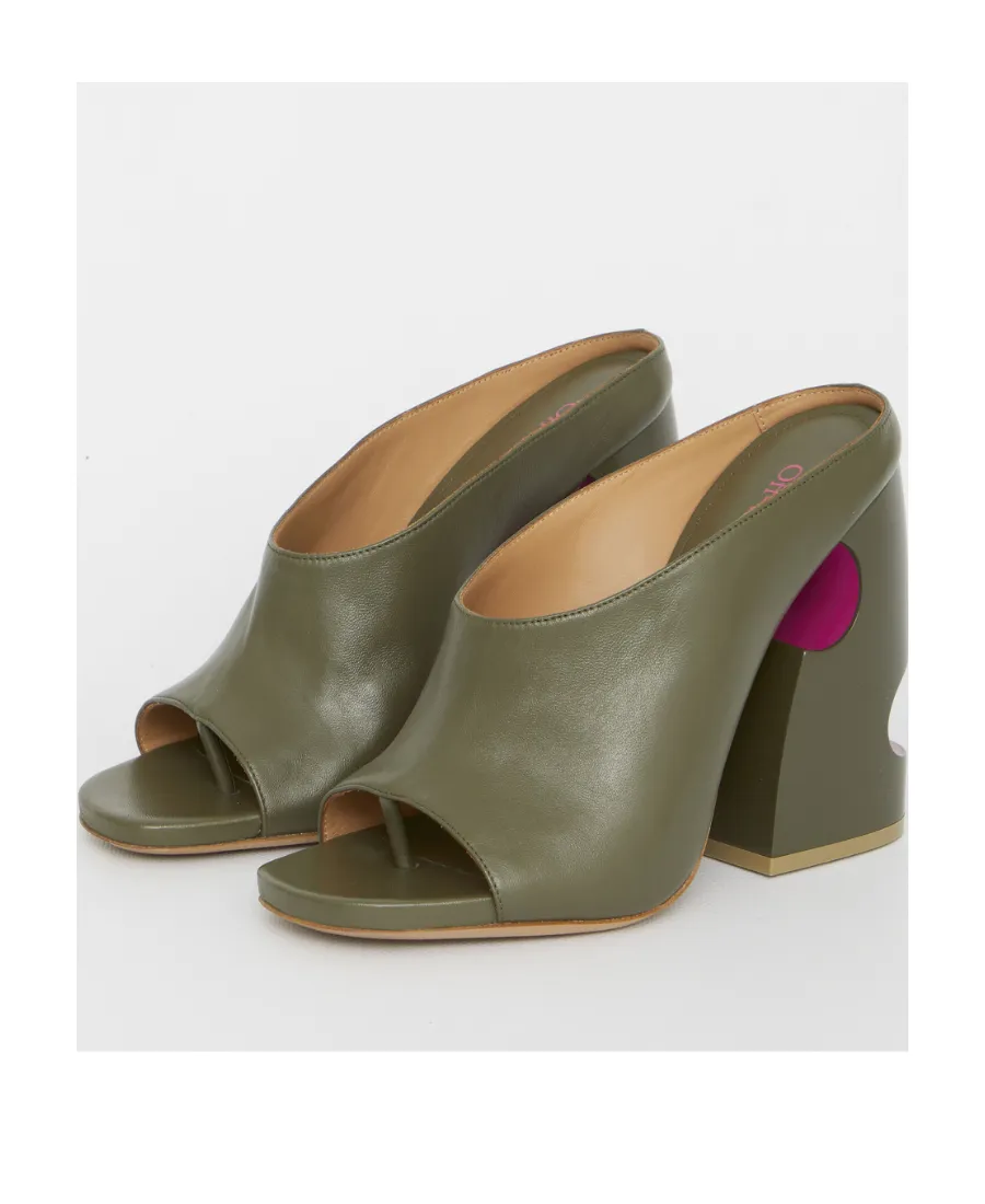 Off-White Pop Meteor Open Toe Mules