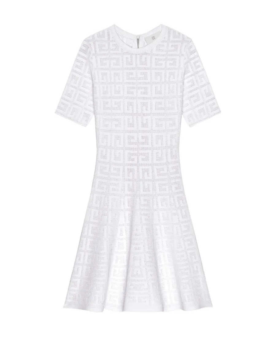 Givenchy	4G Jacquard Flared Mini Dress