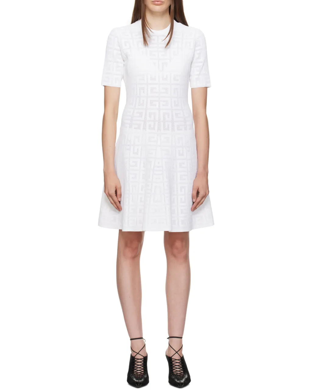 Givenchy	4G Jacquard Flared Mini Dress