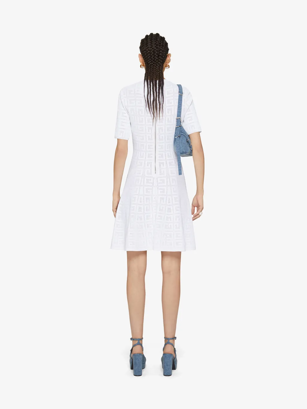Givenchy	4G Jacquard Flared Mini Dress