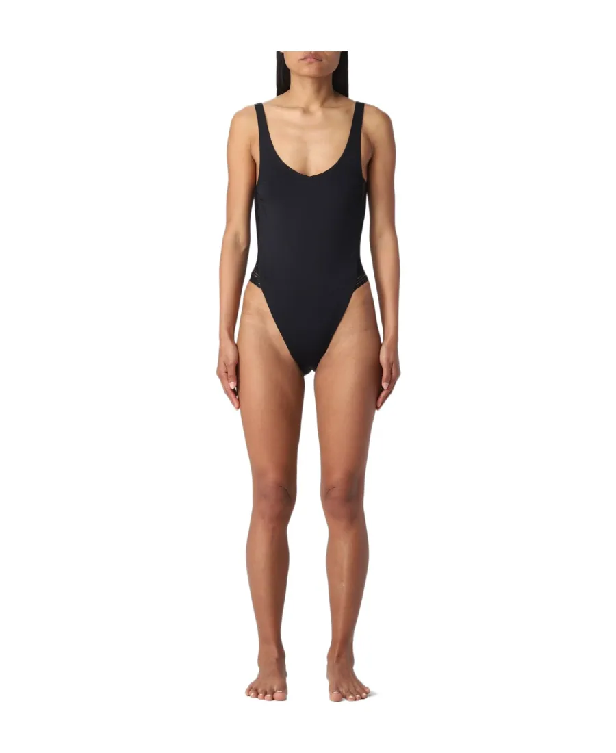 Twinset Side-Straps U-Neck One Piece Swimsuit