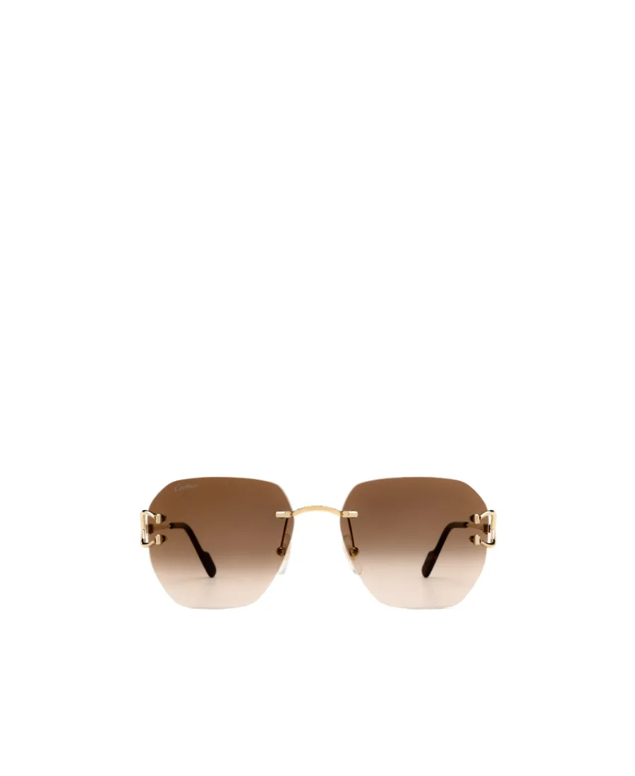 Cartier Geometric Frame Sunglasses