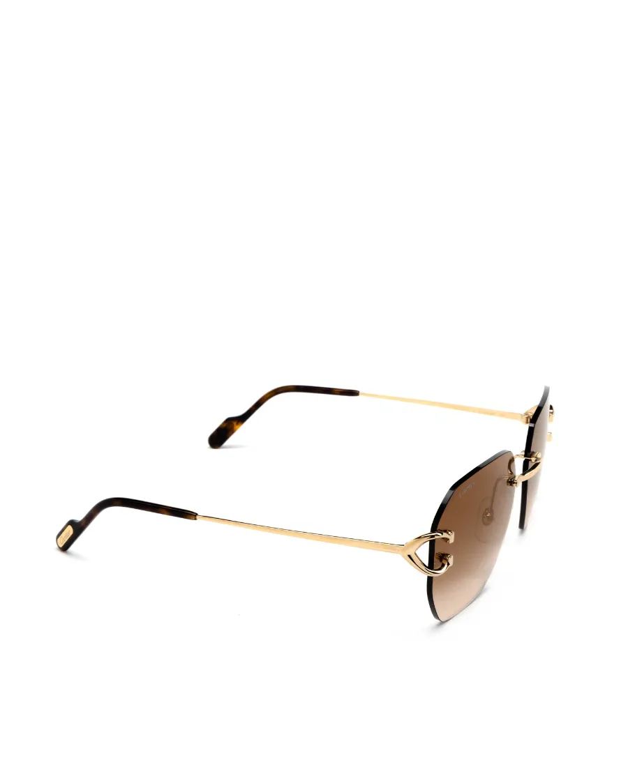 Cartier Geometric Frame Sunglasses