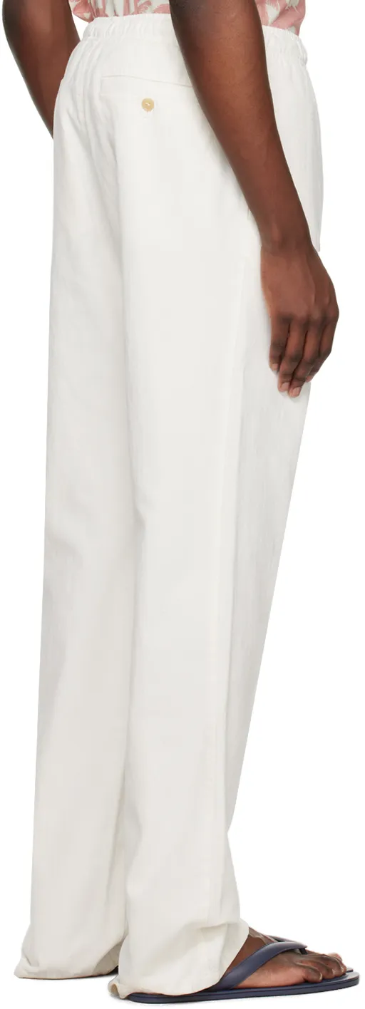 Palm Angels Monogram Embroidered Drawstring Pants