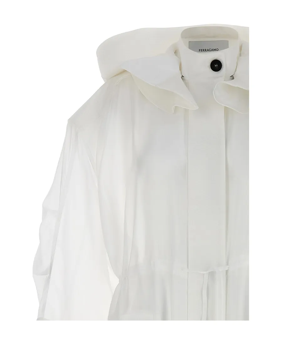 Long-Sleeved Hooded Windbreaker