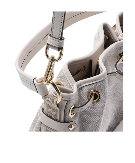 Maeve Monogram-Print Bucket Bag