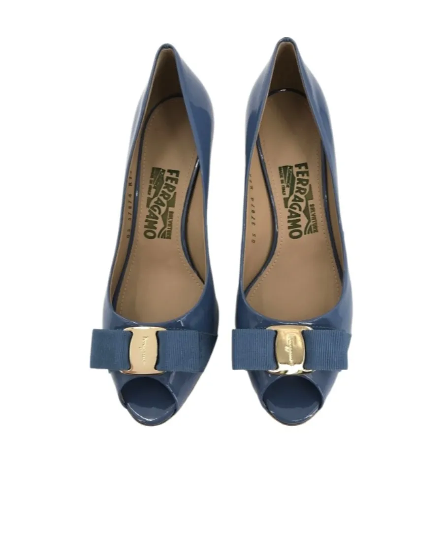 Logo Open-Toed Heels