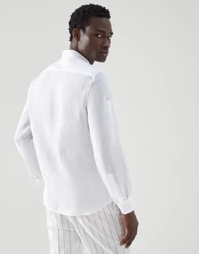 Long-Sleeve Linen Shirt