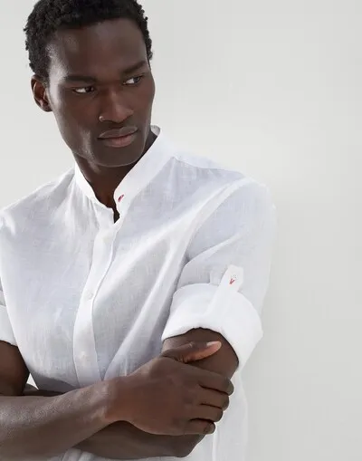 Long-Sleeve Linen Shirt