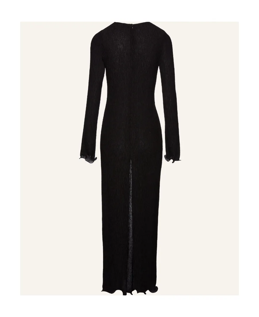 Magda Butrym Long-Sleeved Crepe Beach Maxi Dress