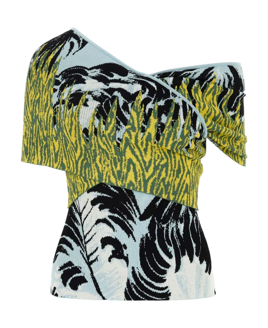 Bottega Veneta Graphic Jacquard Top