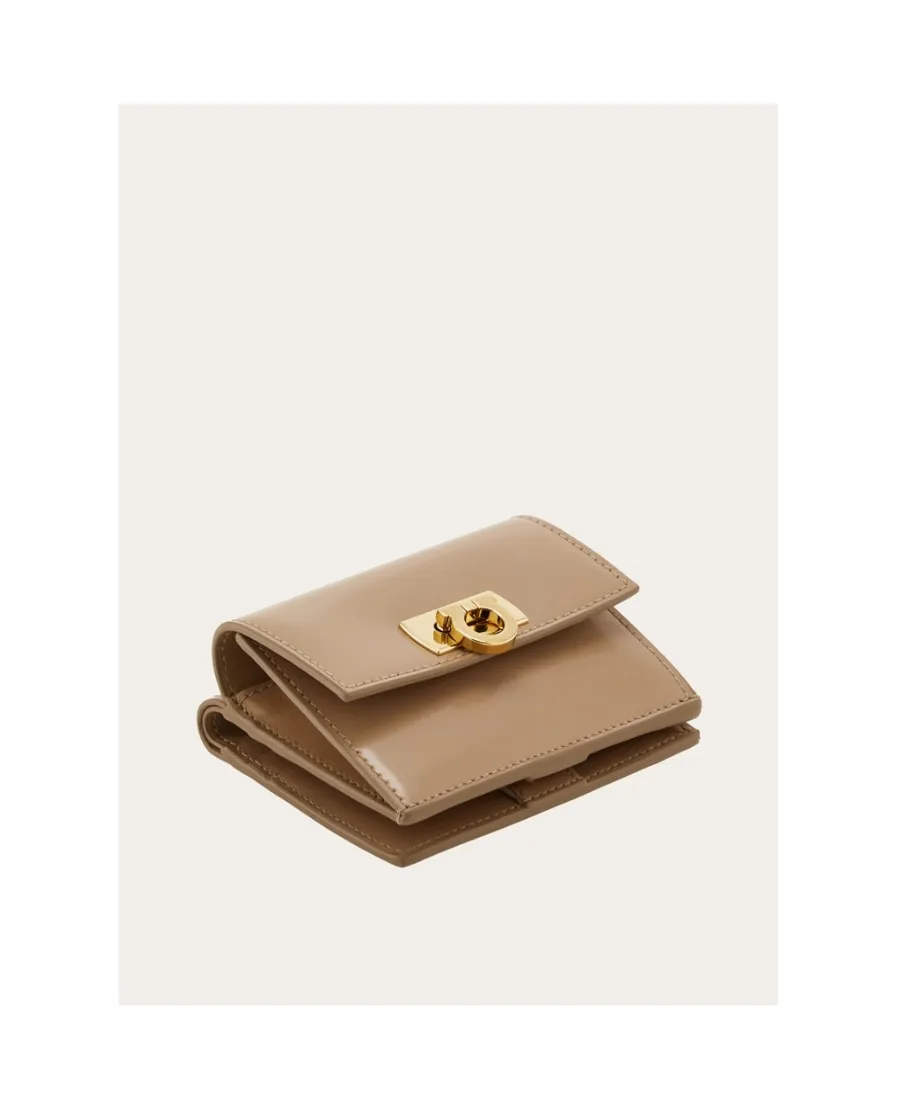 Salvatore Ferragamo Gancini Clasp Compact Wallet