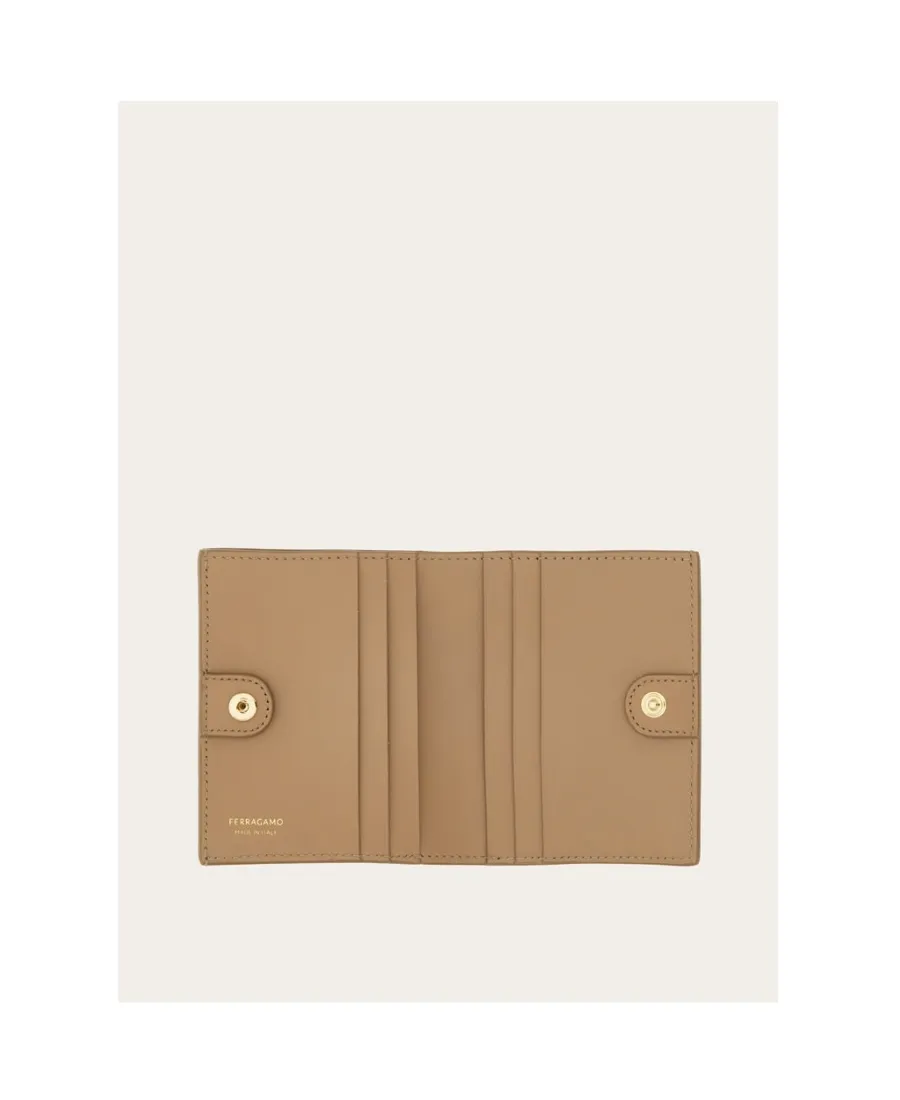 Salvatore Ferragamo Gancini Clasp Compact Wallet