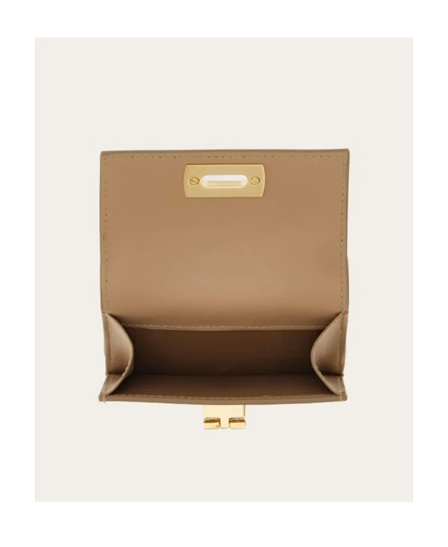 Salvatore Ferragamo Gancini Clasp Compact Wallet