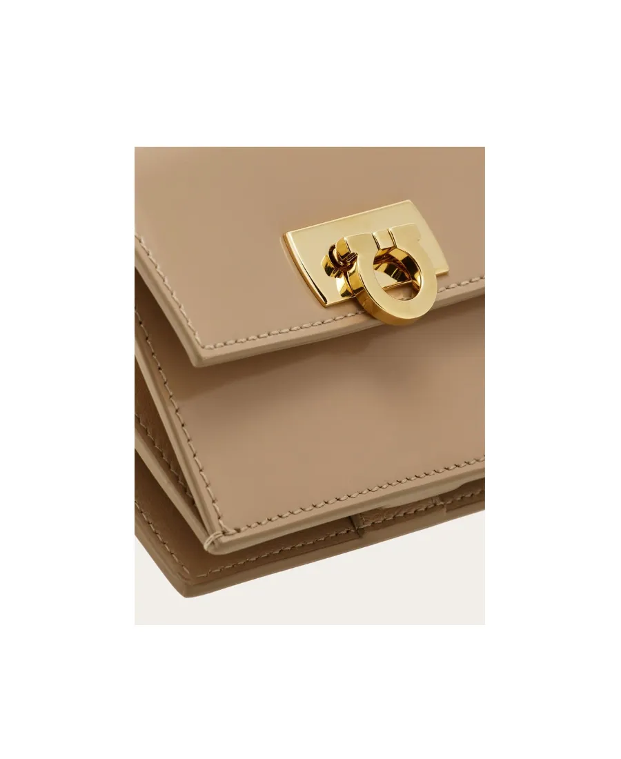 Salvatore Ferragamo Gancini Clasp Compact Wallet
