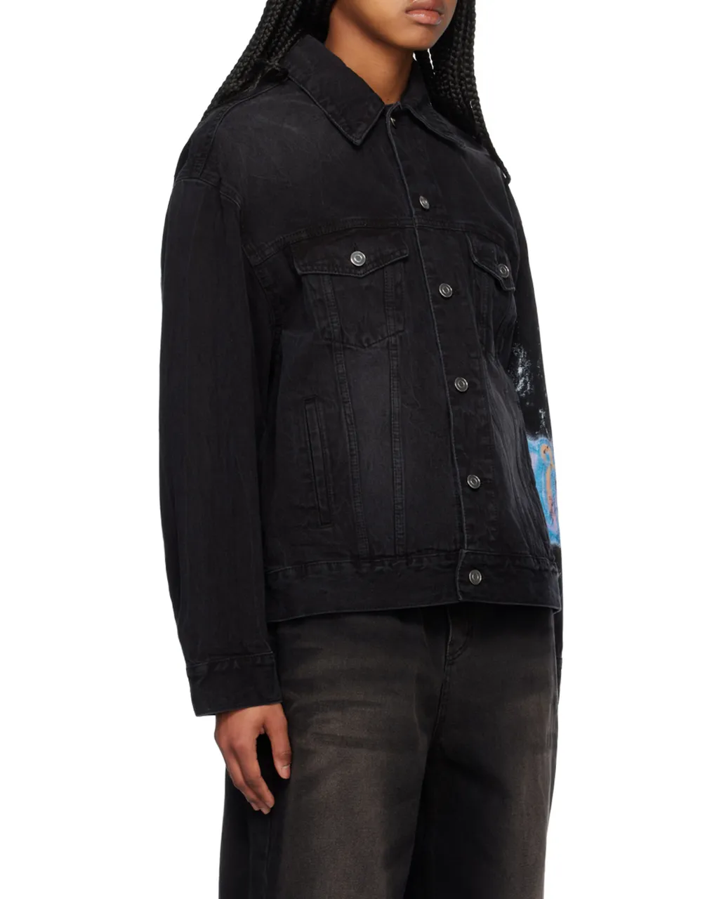 Monster Logo-Print Denim Jacket