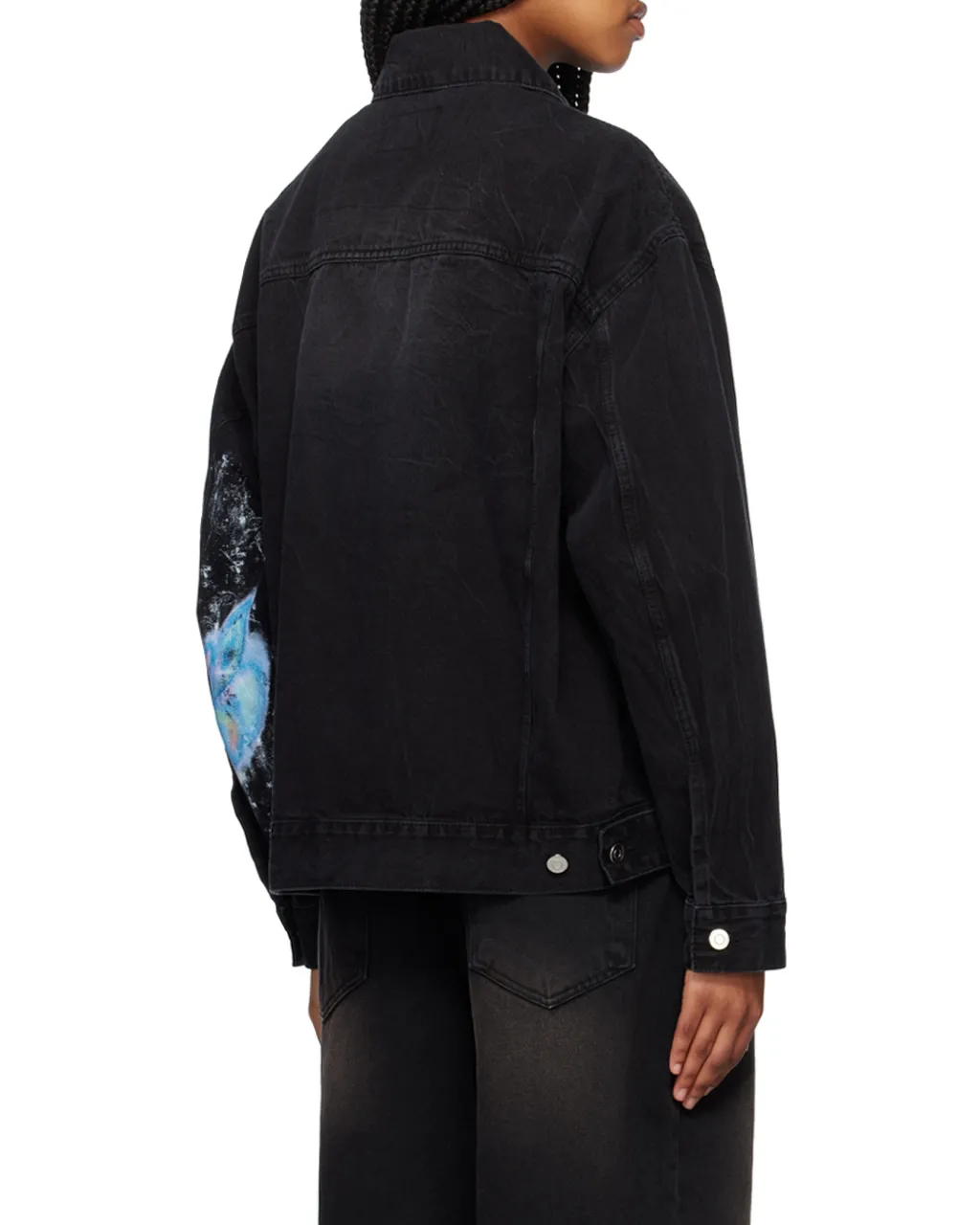Monster Logo-Print Denim Jacket