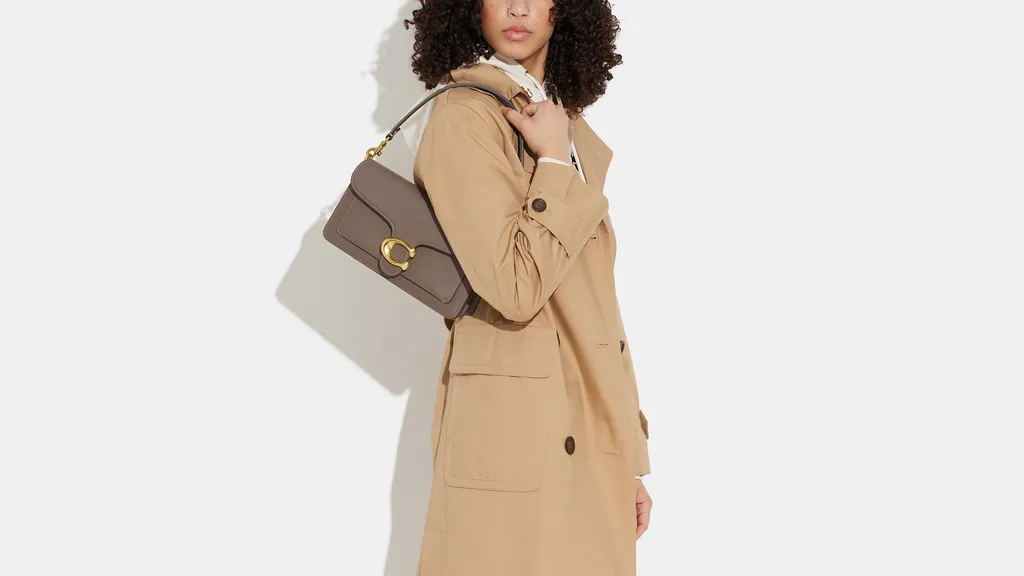 Coach Tabby 26 Logo Plaque Shoulder Bag