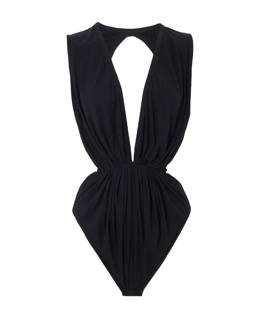 V-Neck Open-Back Body