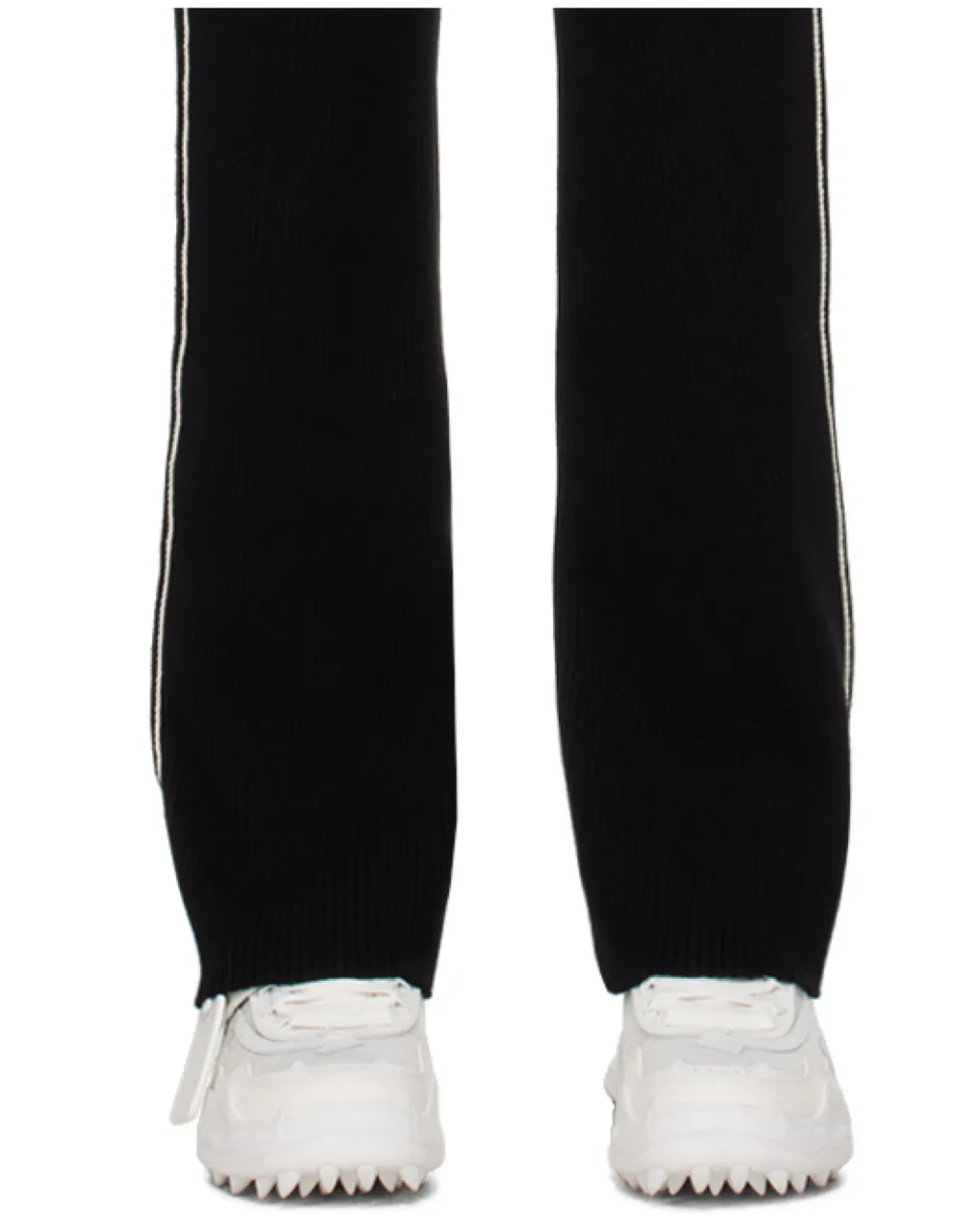 Off-White High Waist Pleated Knitted Joggers