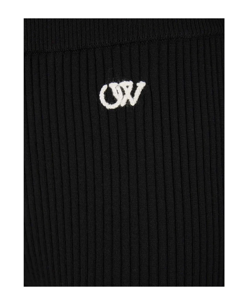 Off-White High Waist Pleated Knitted Joggers