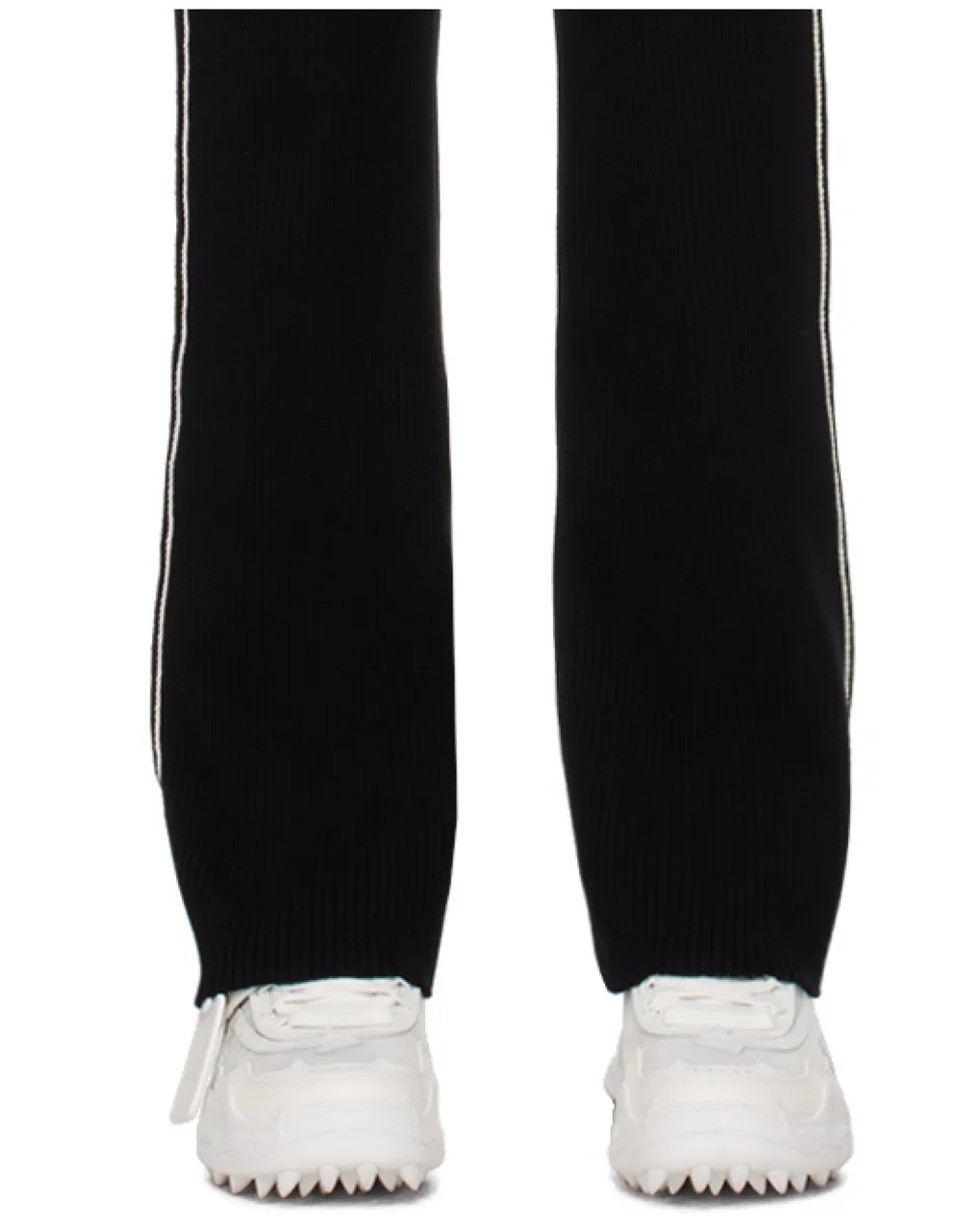 Off-White High Waist Pleated Knitted Joggers
