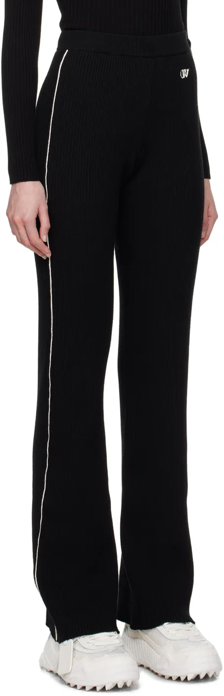 Off-White High Waist Pleated Knitted Joggers
