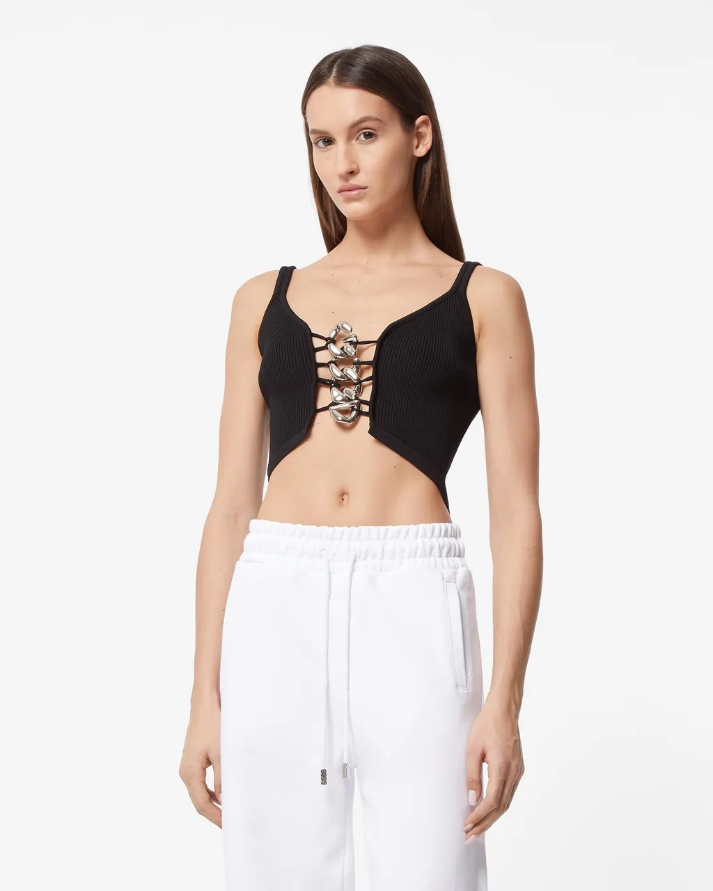 Logo-Chain Tank Top