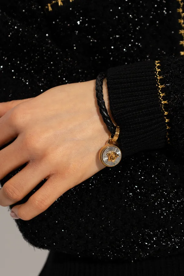 Versace Medusa Charm Lobster Claw Fastened Bracelet