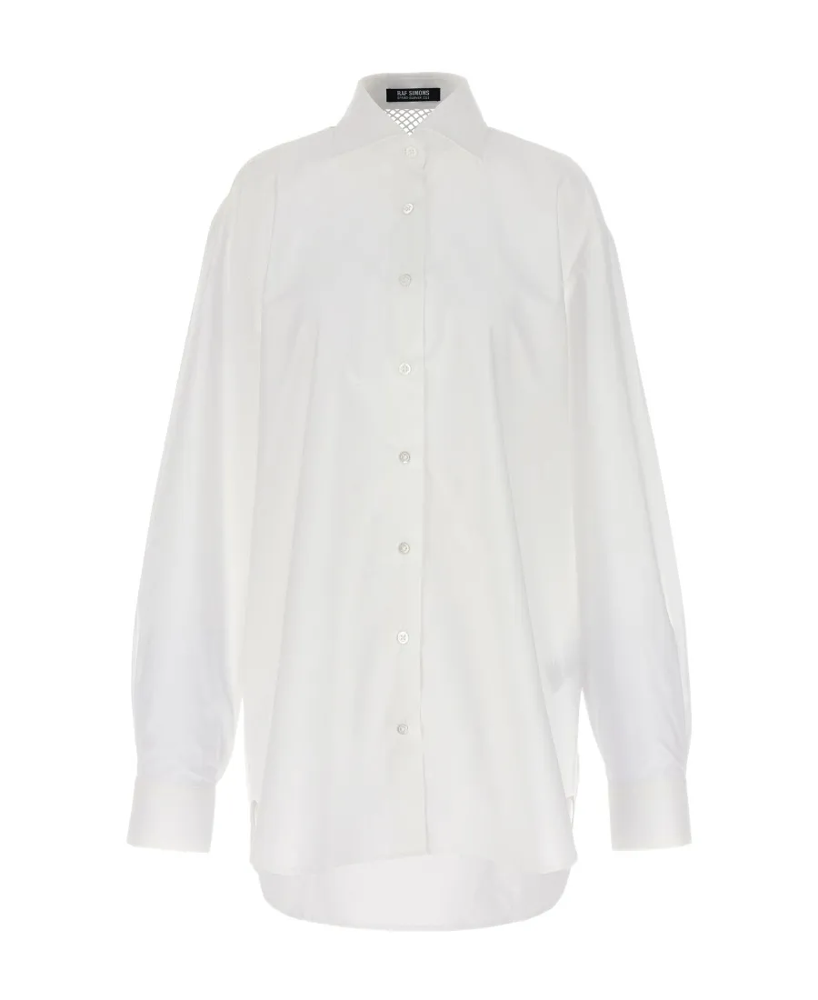 Raf Simons Mesh Detailed Buttoned Shirt