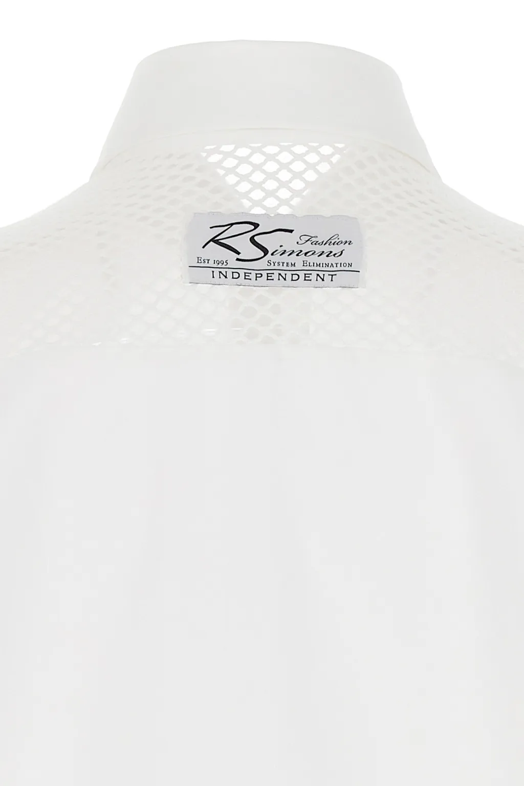 Raf Simons Mesh Detailed Buttoned Shirt