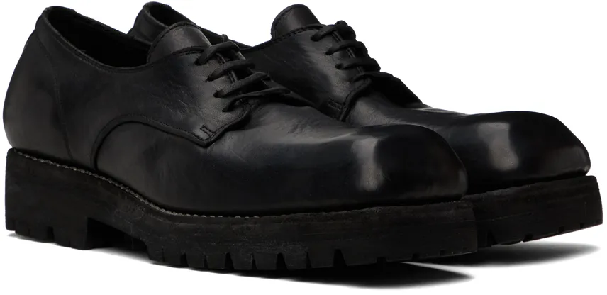 Square-Toed Lace-Up Casual Shoes