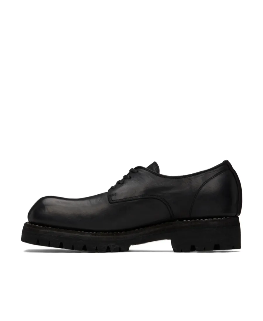 Square-Toed Lace-Up Casual Shoes