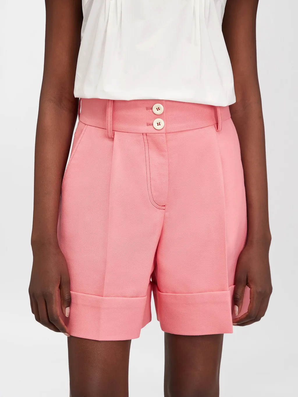 Cut-Up Bermuda Shorts