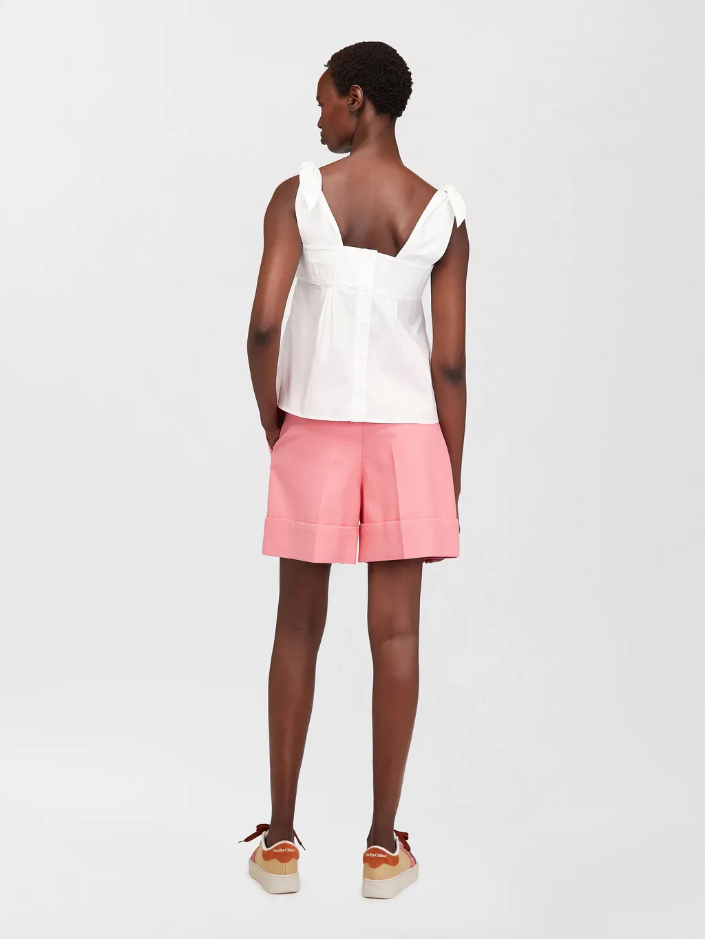 Cut-Up Bermuda Shorts
