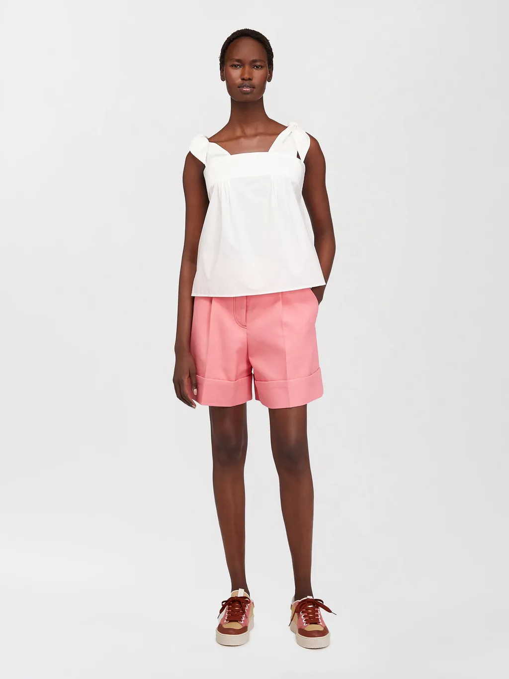 Cut-Up Bermuda Shorts