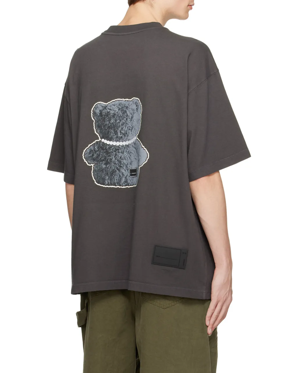 Necklace Teddy-Print Cotton T-Shirt