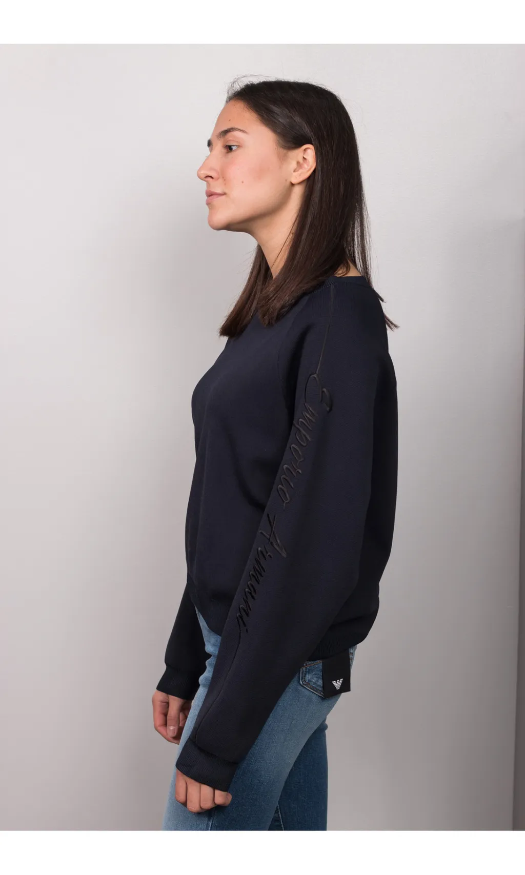 Round-Neck Knitted Sweater