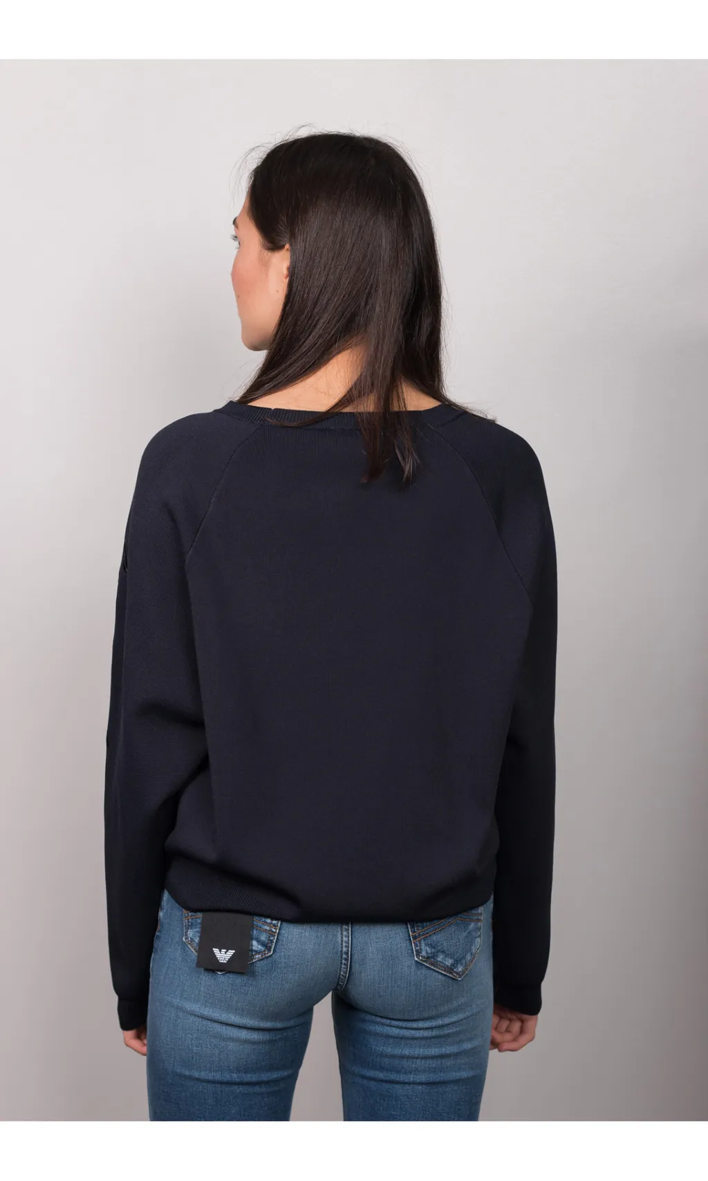 Round-Neck Knitted Sweater
