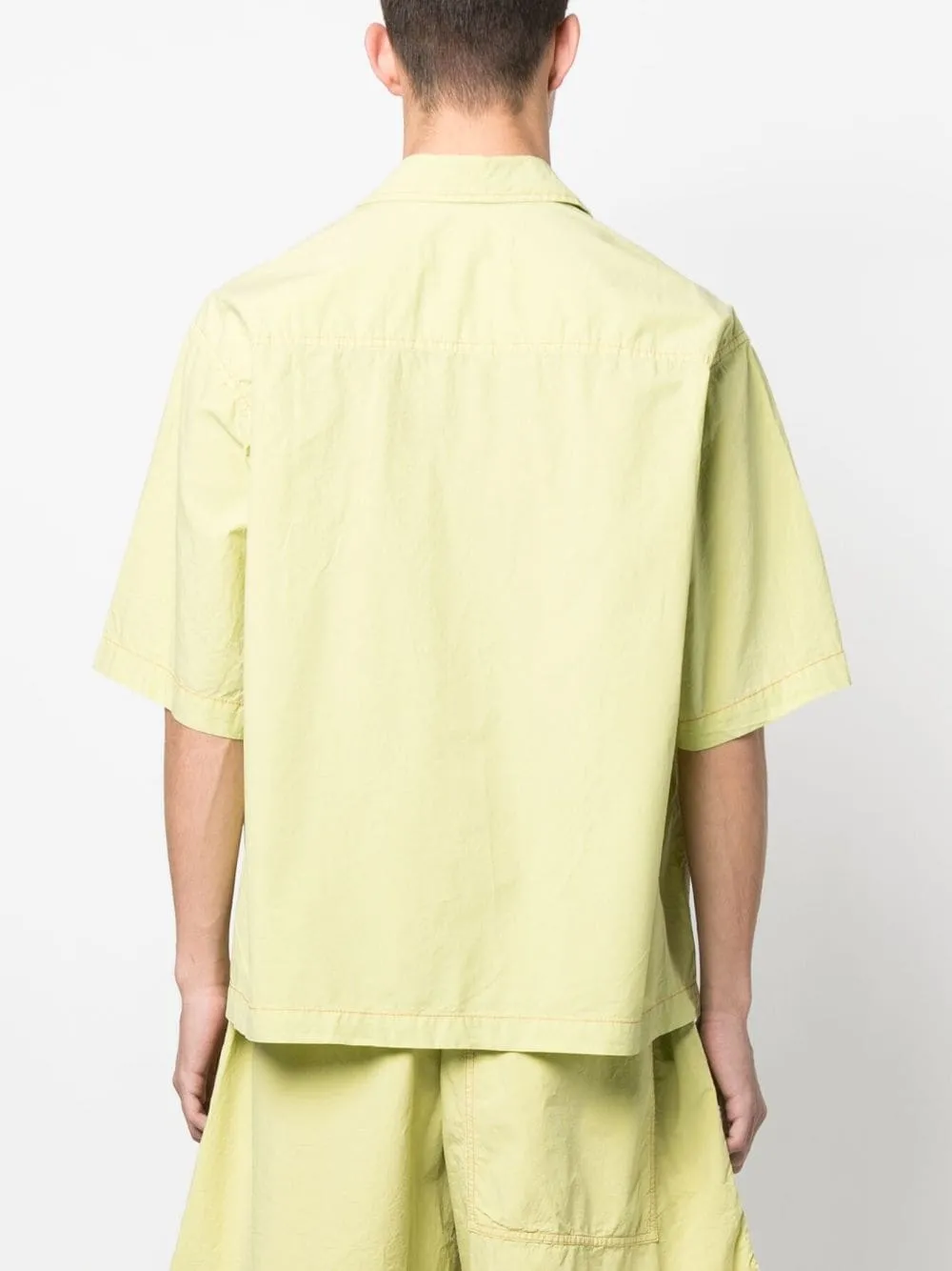 Logo-Print Crinkled Shirt