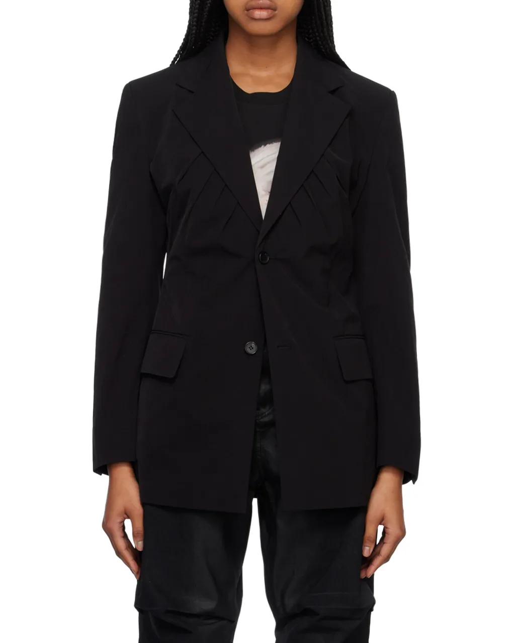 Pleated Suit Coat