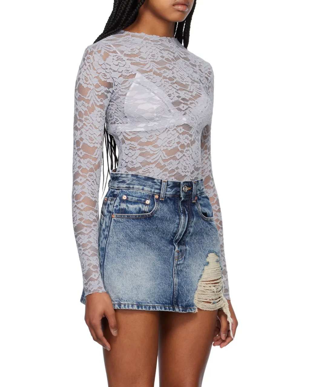 Logo Round Collar Long-Sleeved T-Shirt